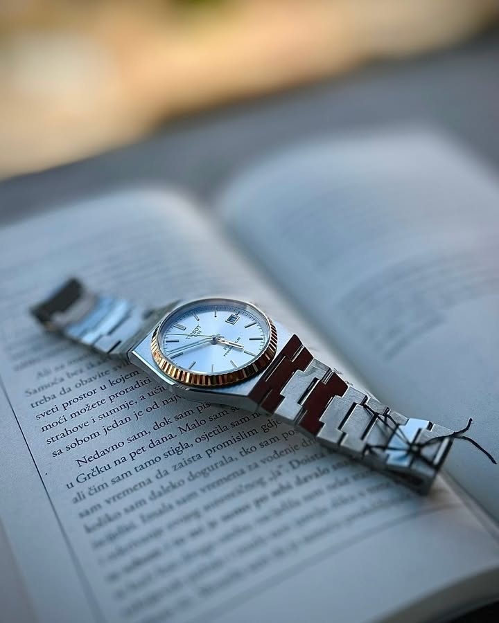 TISSOT PRX POWERMATIC 80-18k GOLD BEZZEL