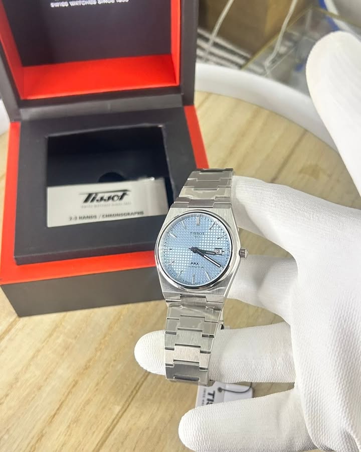 TISSOT PRX POWERMATIC 80-ICE BLUE-40 mm