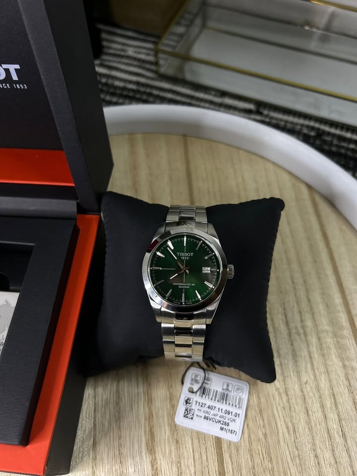 TISSOT GENTLEMAN SILICUM POWERMATIC 80-GREEN-40 mm