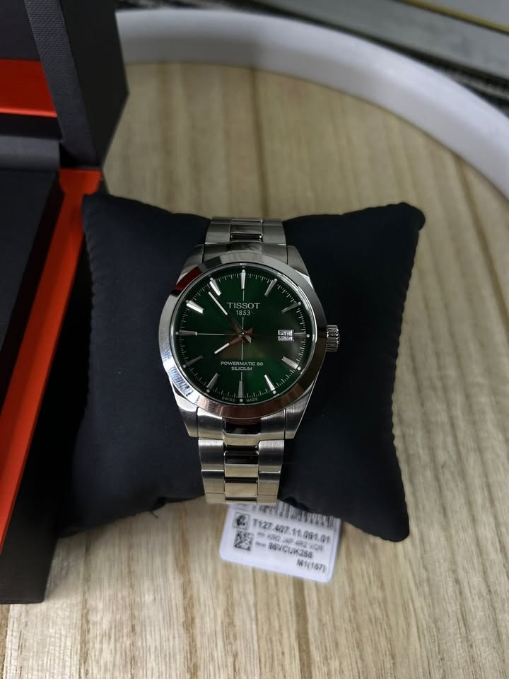 TISSOT GENTLEMAN SILICUM POWERMATIC 80-GREEN-40 mm