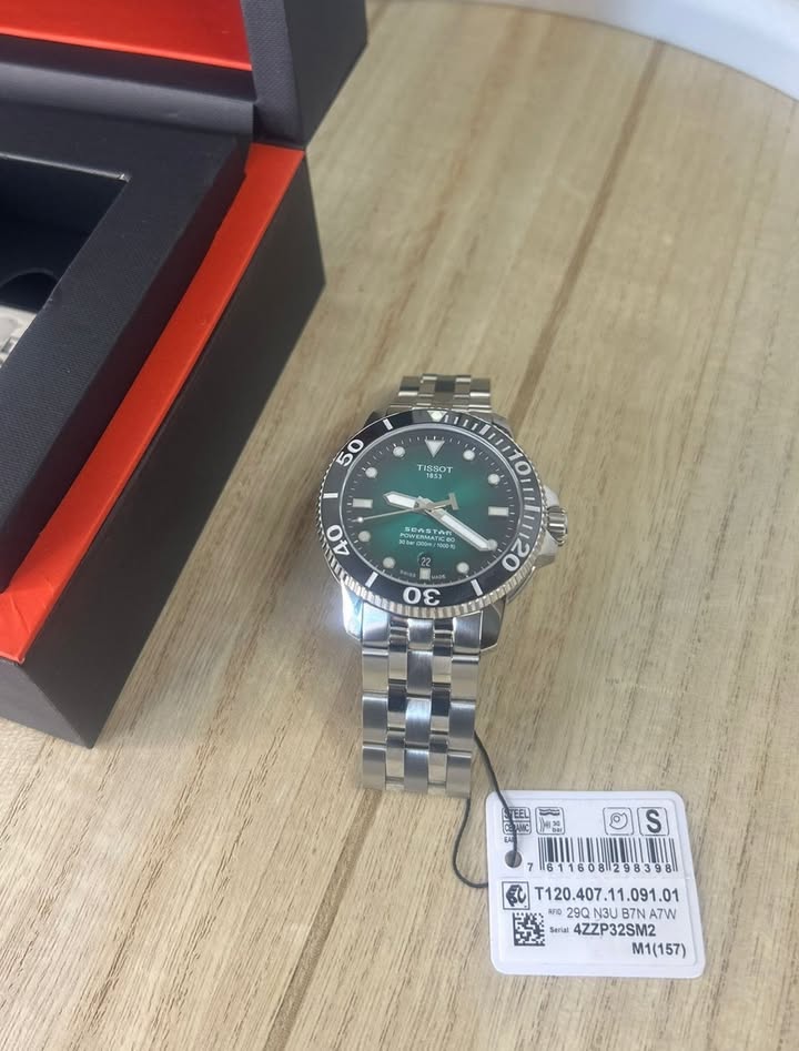 TISSOT SEASTAR 1000 POWERMATIC 80-GREEN-43 mm