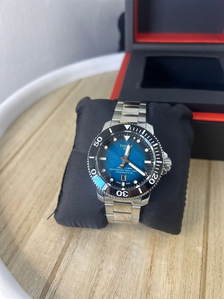TISSOT SEASTAR 2000 PROFESSIONAL POWERMATIC 80-LIGHT BLUE-46 mm