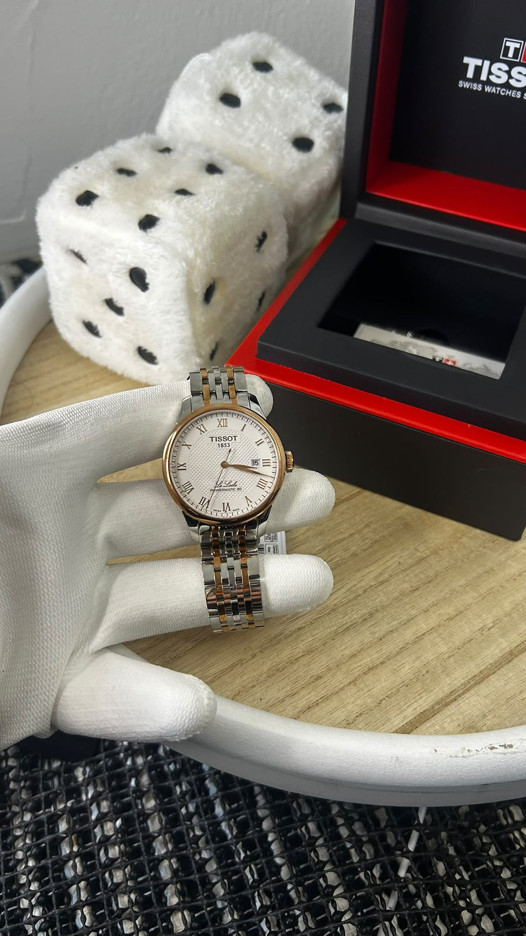Tissot Le Locle Powermatic 80 – Rose Gold & Steel – 39 mm