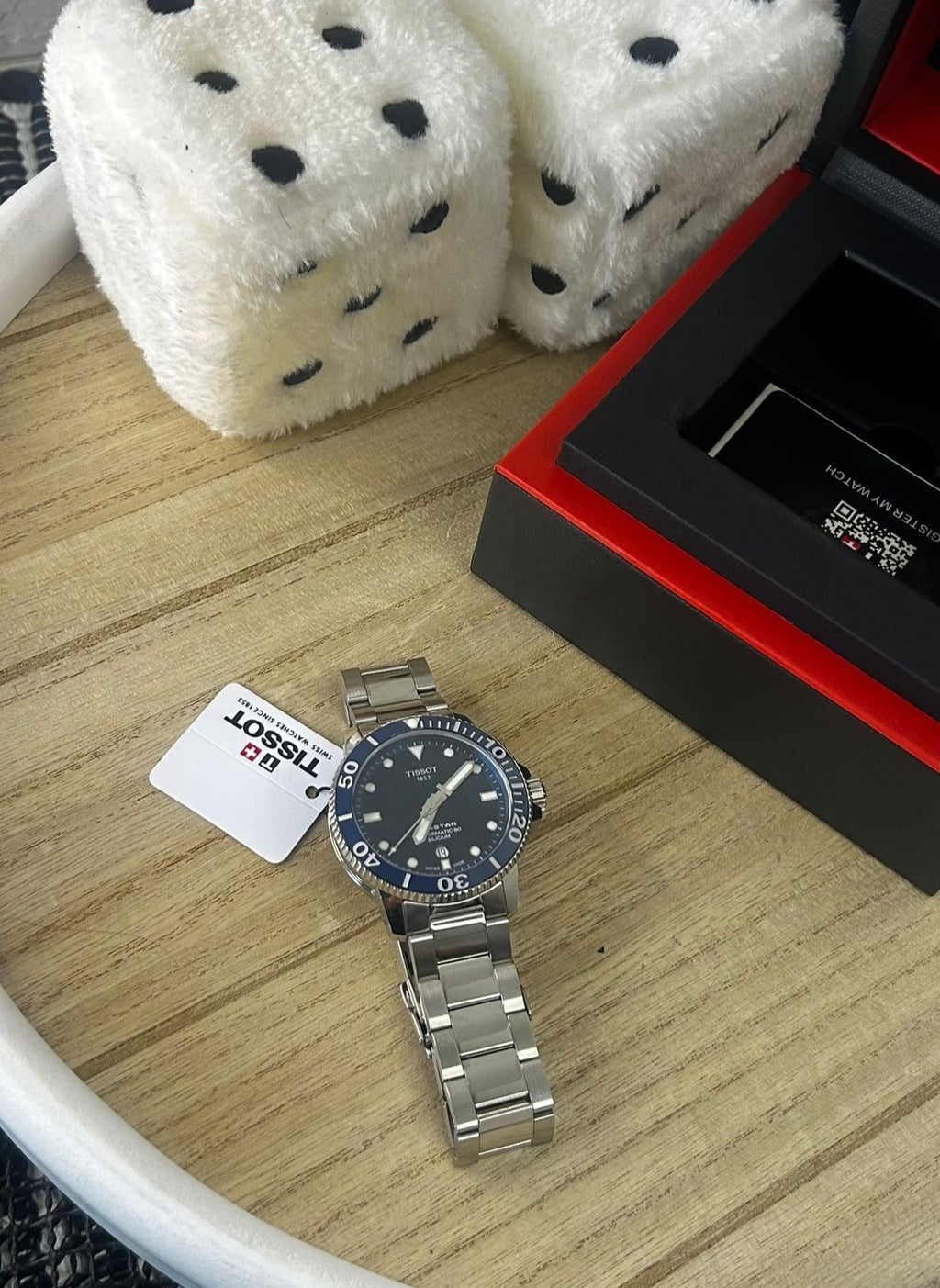 Tissot Seastar 1000 Powermatic 80 Silicium – Grey & Blue Dial – 43 mm
