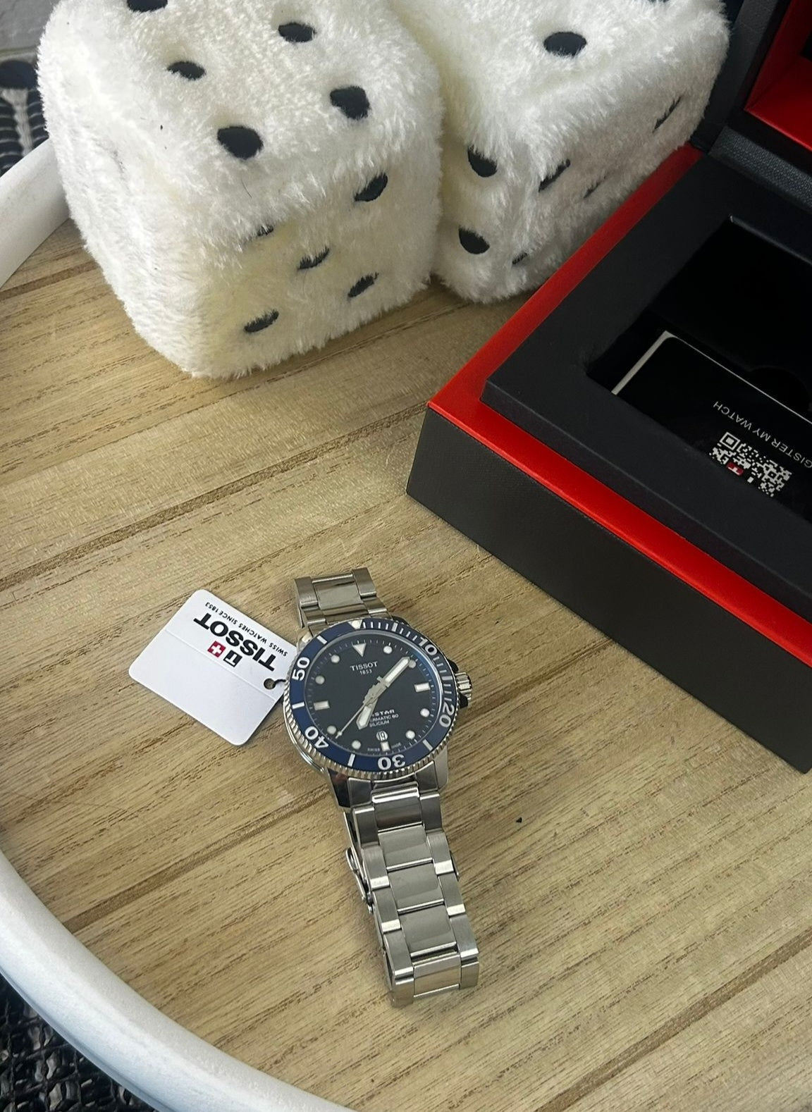 Tissot Seastar 1000 Powermatic 80 Silicium – Grey & Blue Dial – 43 mm