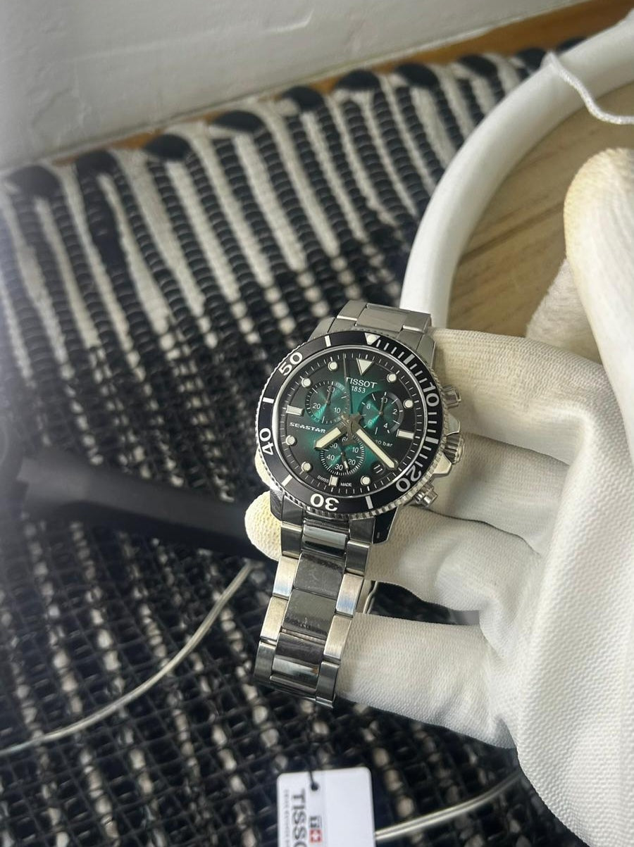 Tissot Seastar 1000 Chronograph – Green Dial – 45 mm