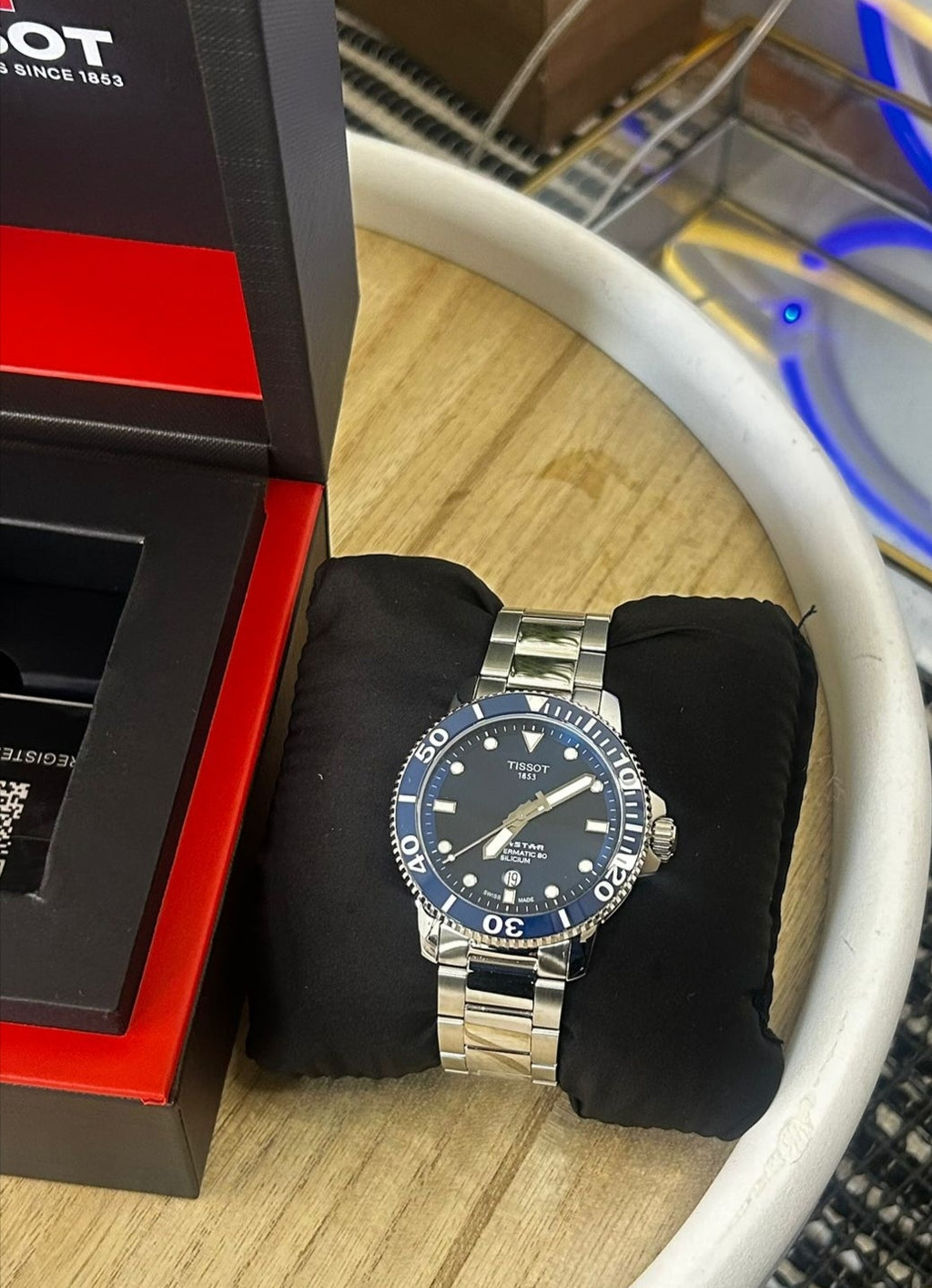 Tissot Seastar 1000 Powermatic 80 Silicium – Grey & Blue Dial – 43 mm