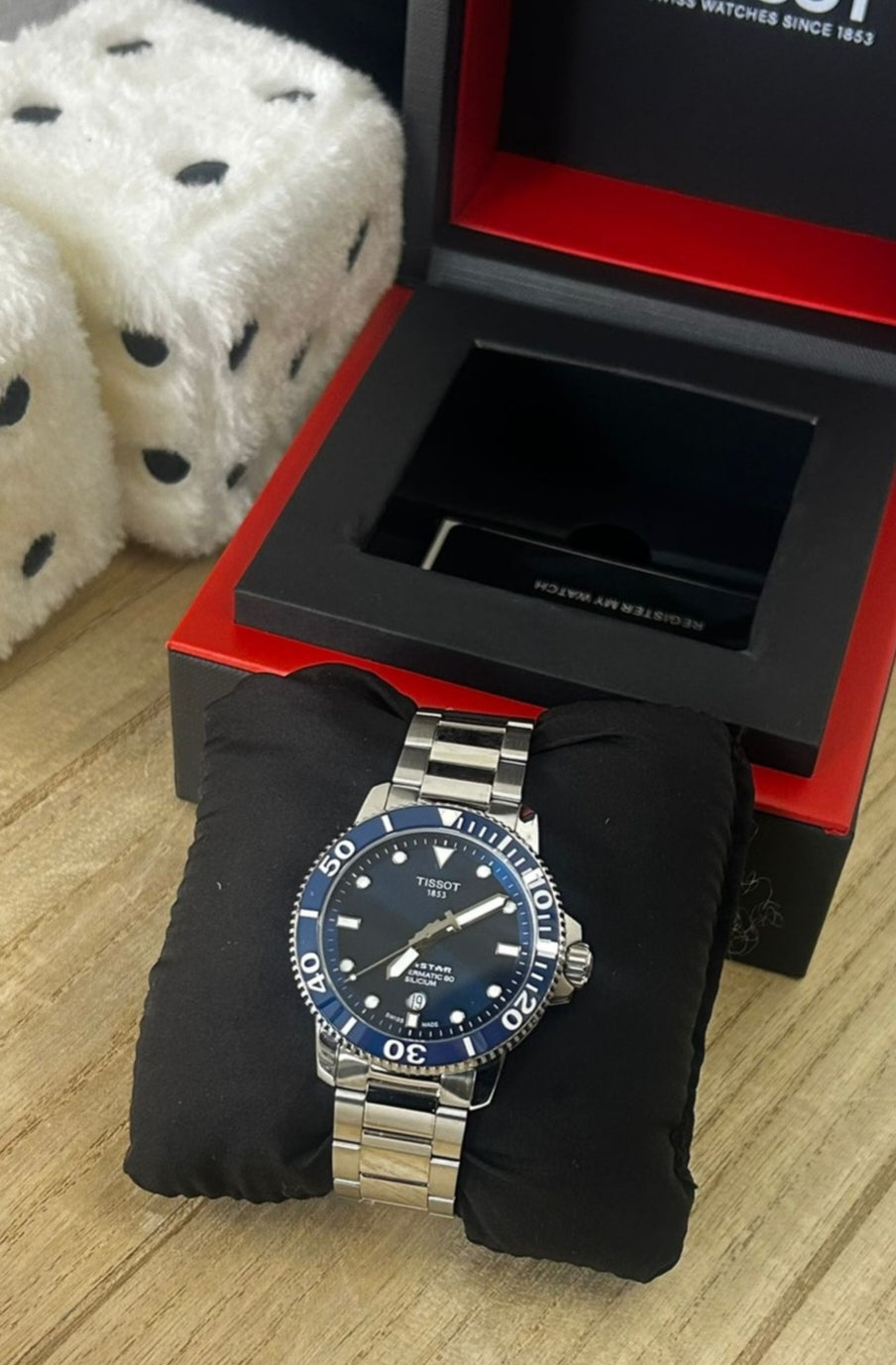 Tissot Seastar 1000 Powermatic 80 Silicium – Grey & Blue Dial – 43 mm