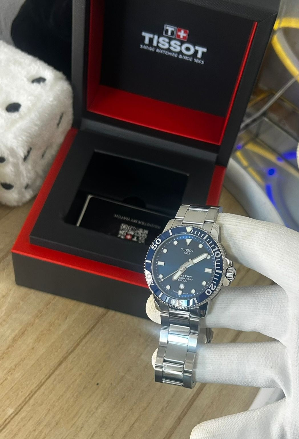 Tissot Seastar 1000 Powermatic 80 Silicium – Grey & Blue Dial – 43 mm