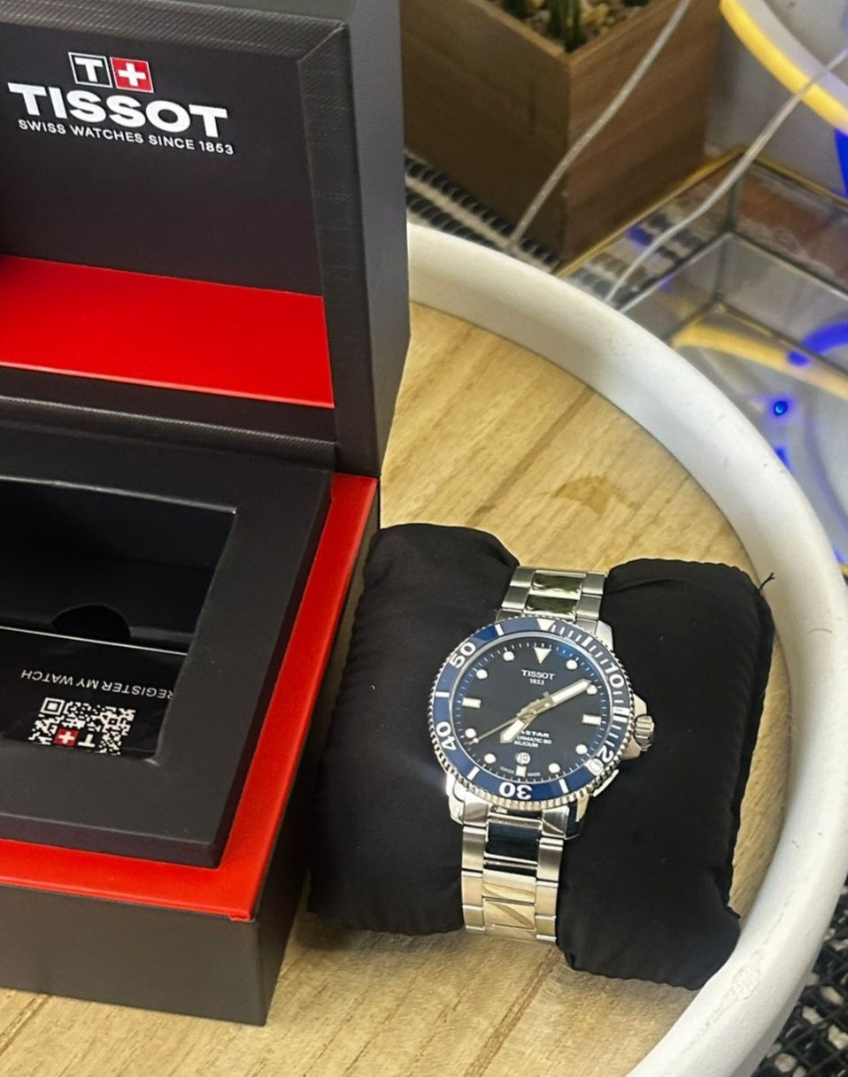 Tissot Seastar 1000 Powermatic 80 Silicium – Grey & Blue Dial – 43 mm