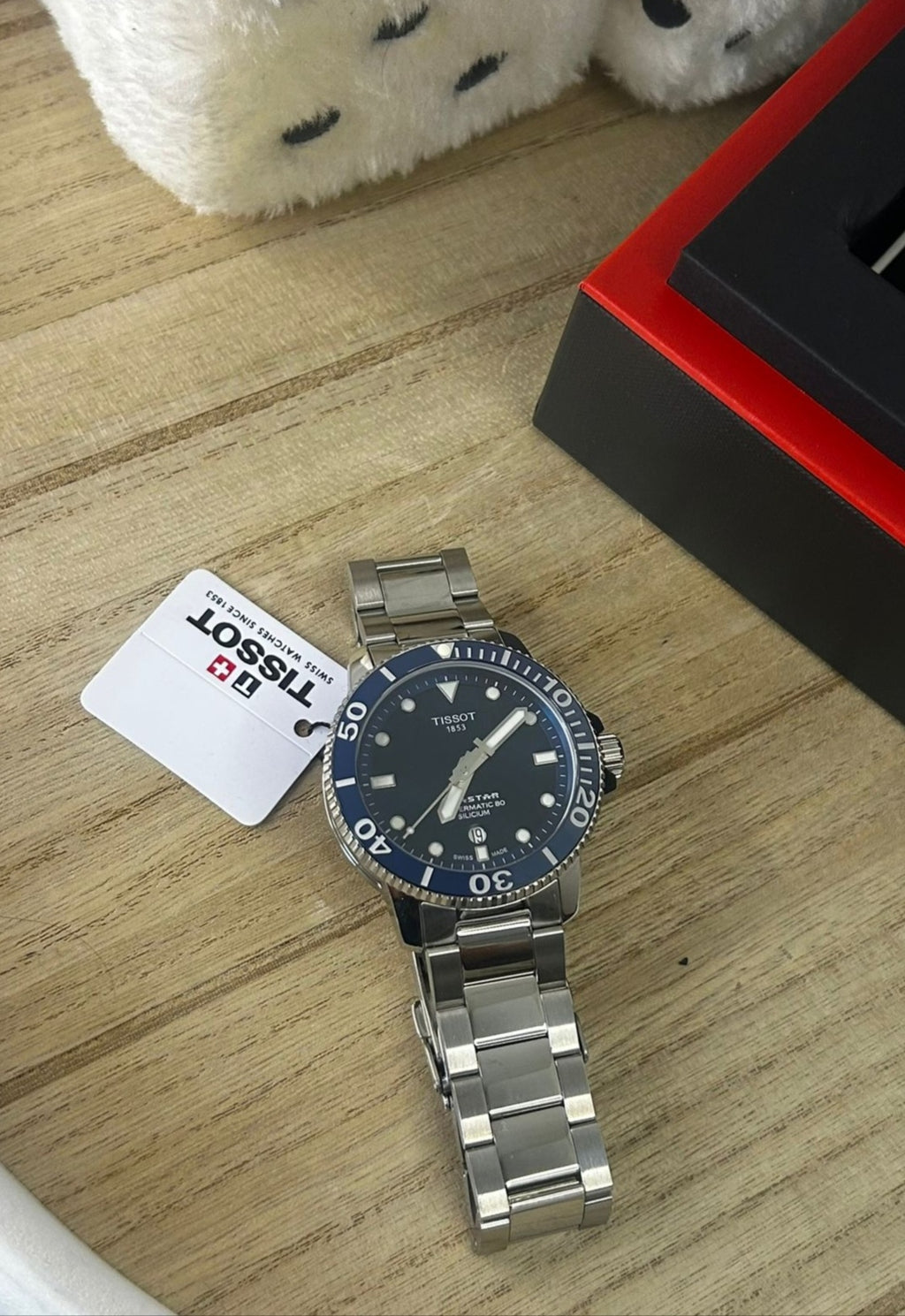Tissot Seastar 1000 Powermatic 80 Silicium – Grey & Blue Dial – 43 mm